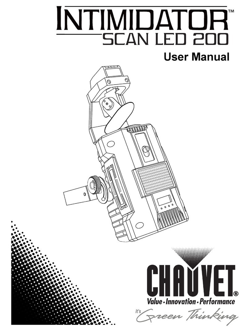 Chauvet The Intimidator Scan LED 200 User manual