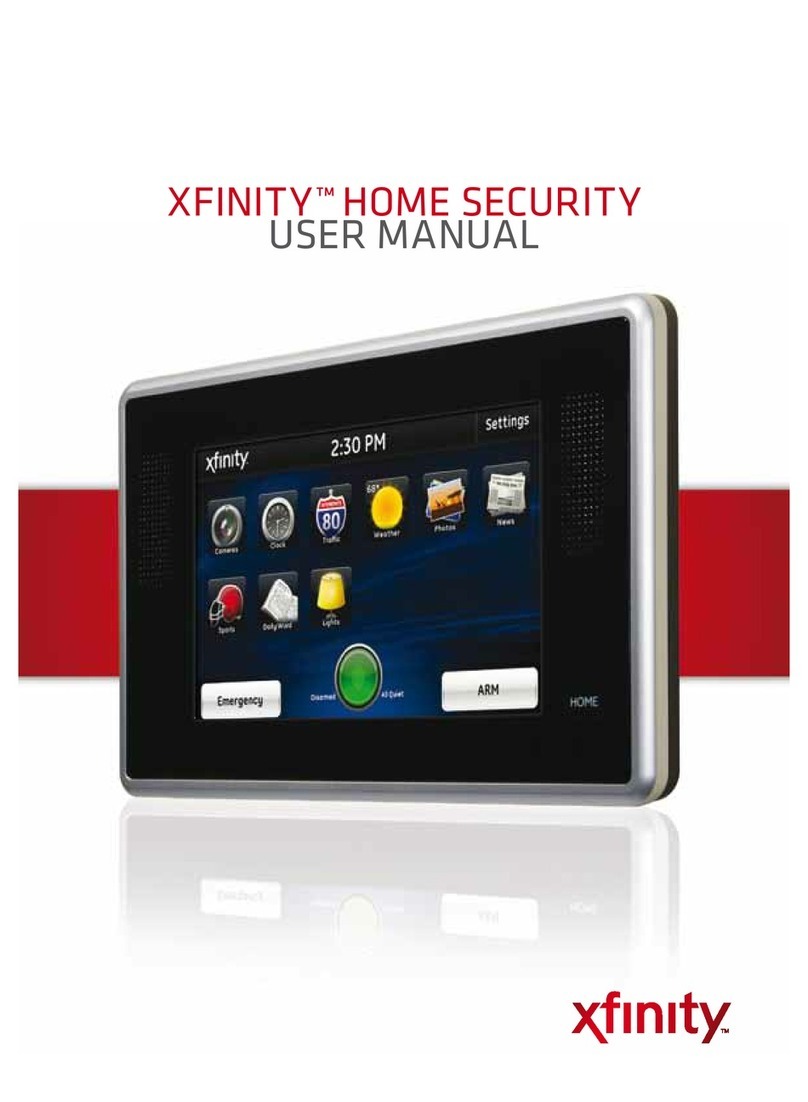 Comcast HOME SECURITY user manual