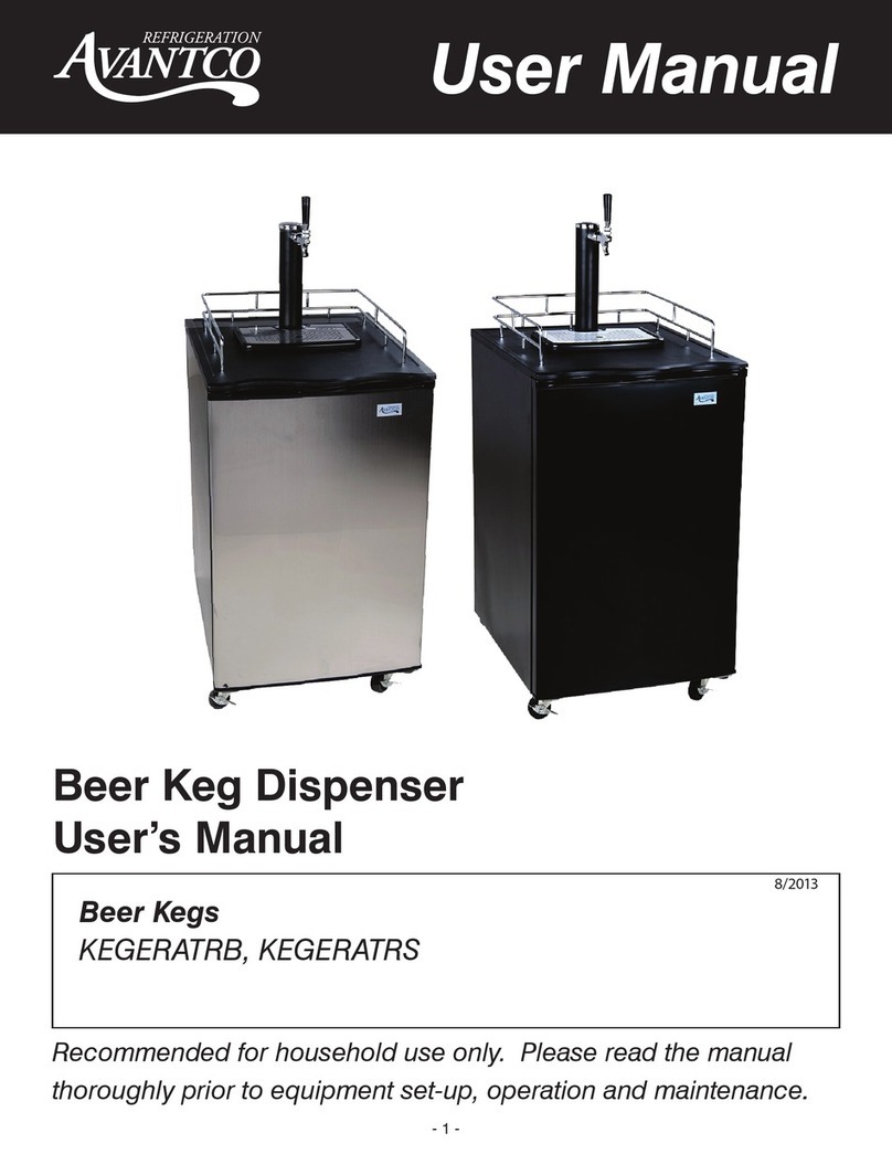 Avantco Beer Keg Dispenser user manual