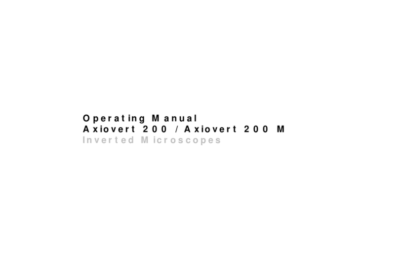 Zeiss Axiovert 200 User manual Zeiss Axiovert 200 User manual