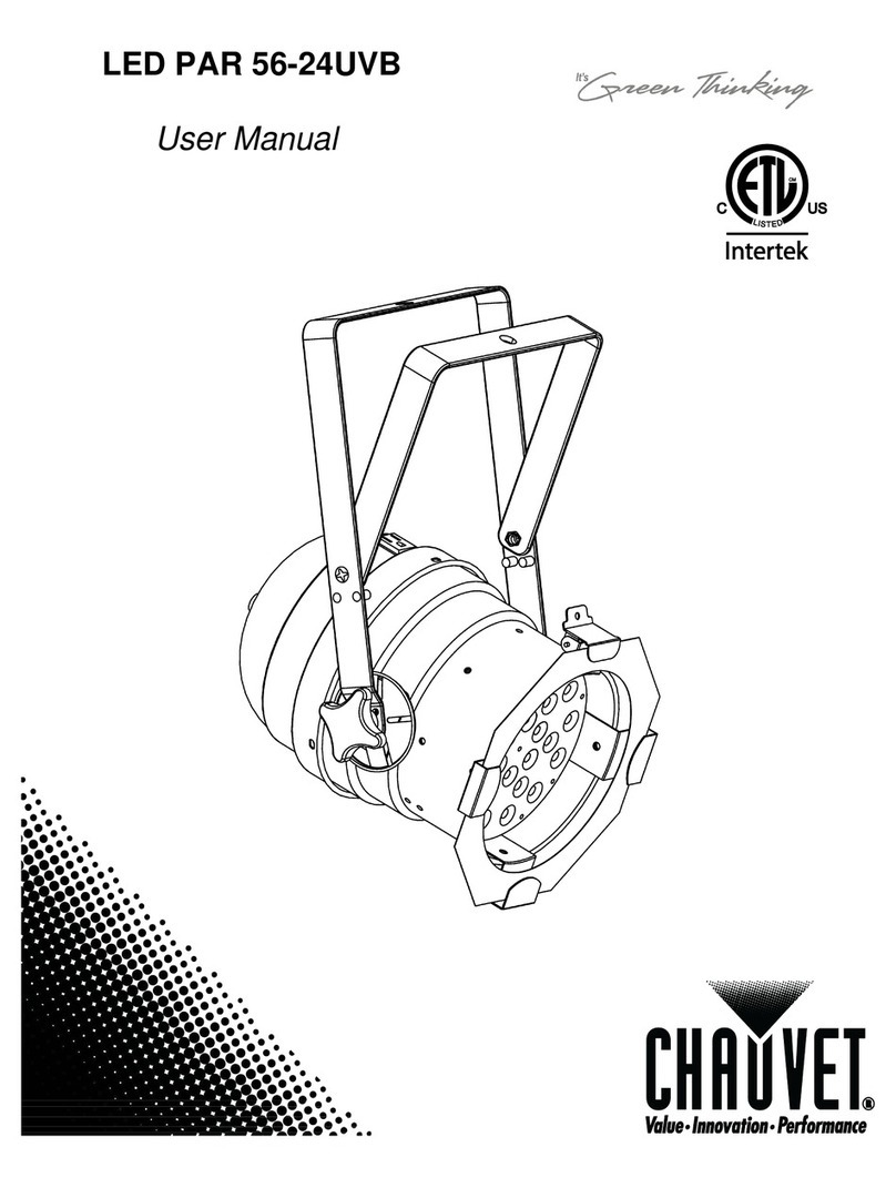 Chauvet LED PAR 56-24UVB User manual