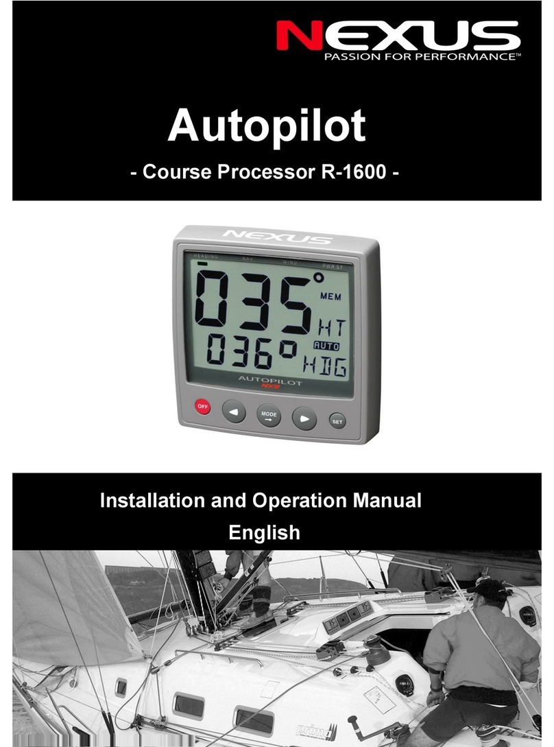 Nexus Autopilot R-1600 Installation and operation manual