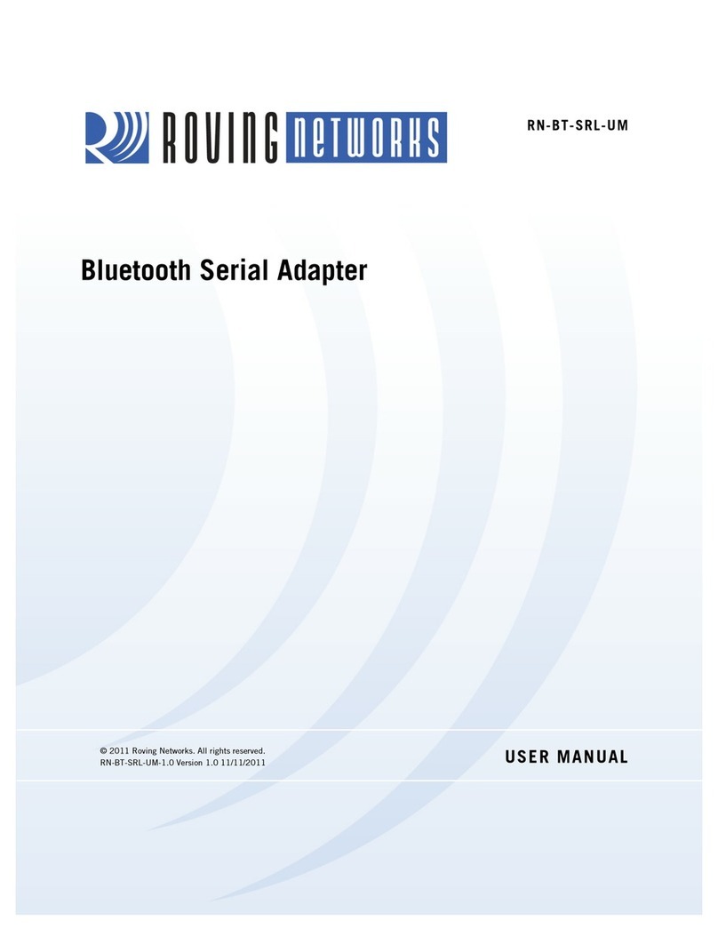Roving Networks Bluetooth Serial Adapter User manual