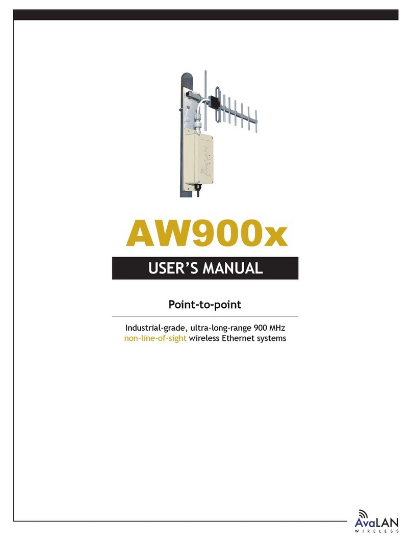 AvaLAN AW900x user manual