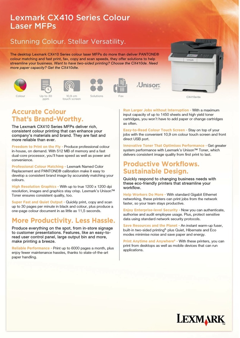 Lexmark CX410E User manual