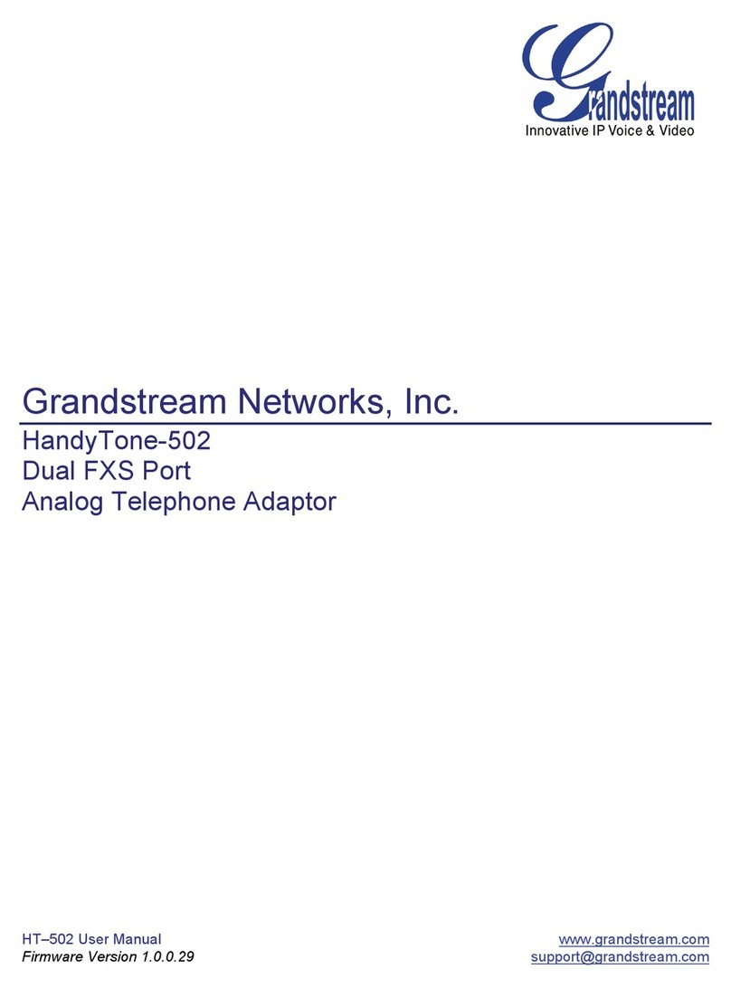 Grandstream Networks HandyTone-502 user manual