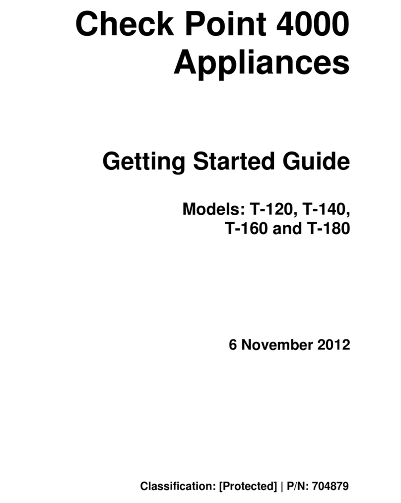 Checkpoint 4000 Series User manual Checkpoint 4000 Series User manual