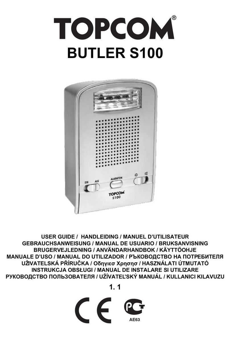 Topcom BUTLER S100 user guide