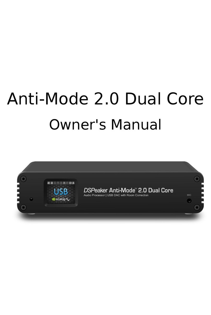 DSPeaker ANTI-MODE 2.0 DUAL CORE owner's manual DSPeaker ANTI-MODE 2.0 DUAL CORE owner's manual