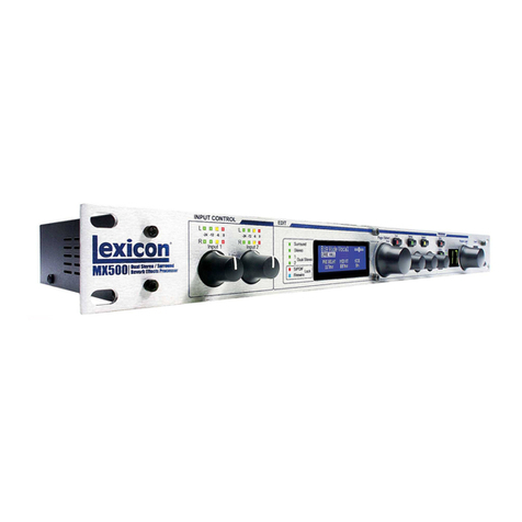 Lexicon MX500 User manual
