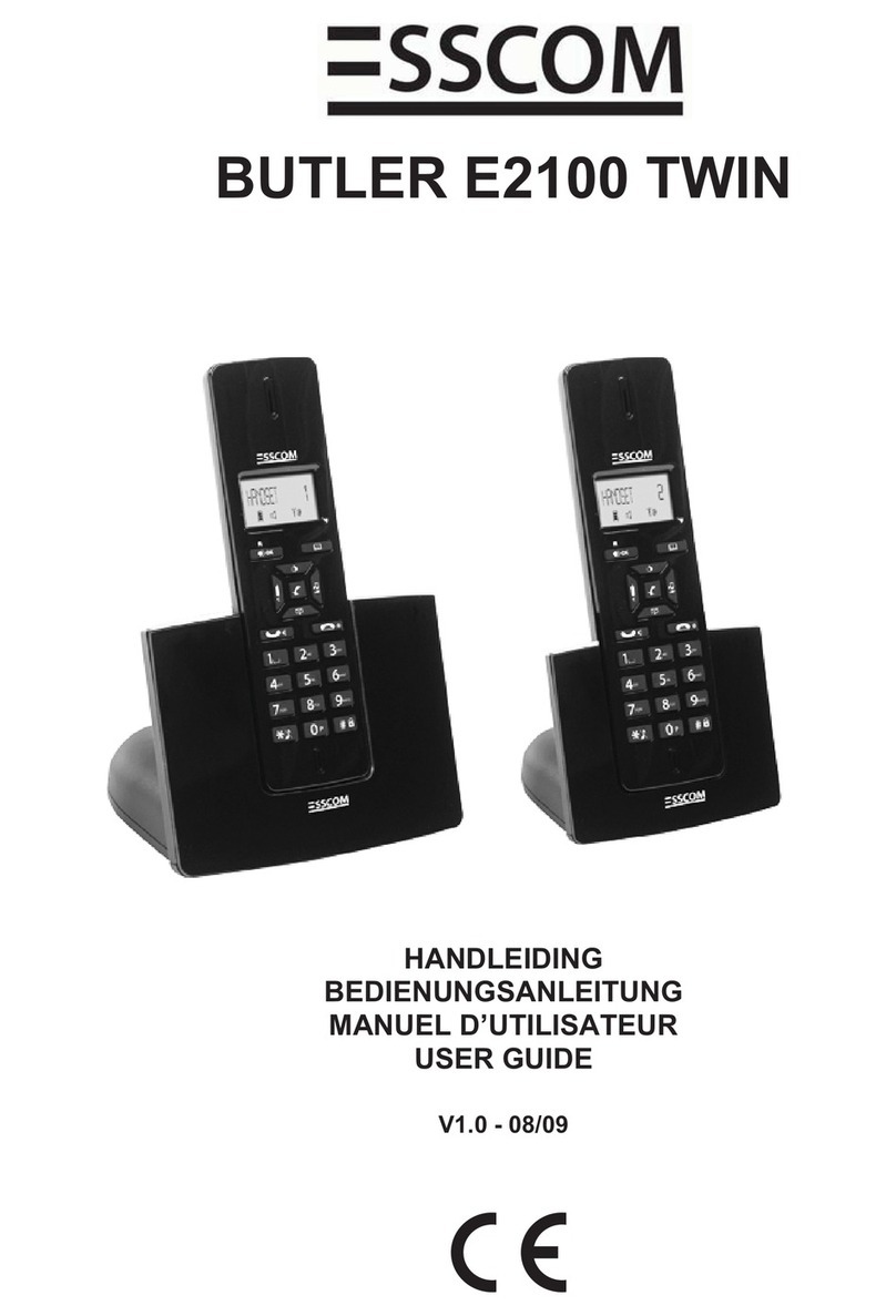 Esscom BUTLER E2100 TWIN user guide