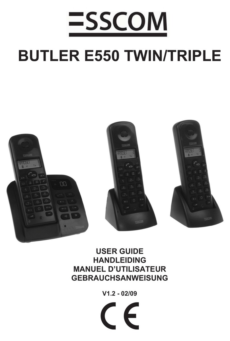 Esscom BUTLER E550 TRIPLE user guide