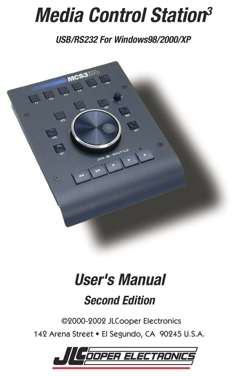 JLCooper Electronics Media Control Station3 user manual