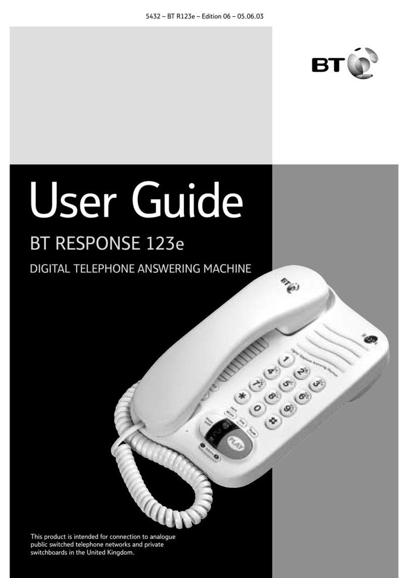 BT RESPONSE 123e User manual