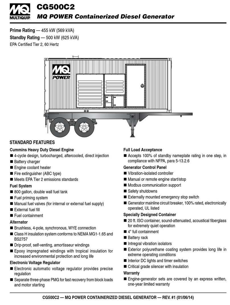 MULTIQUIP CG500C2 Owner's manual