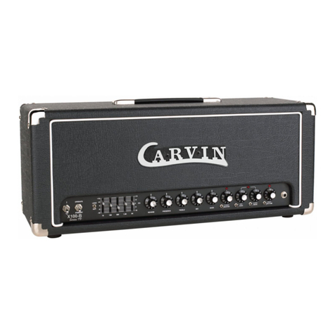 CARVIN X-100B operating manual