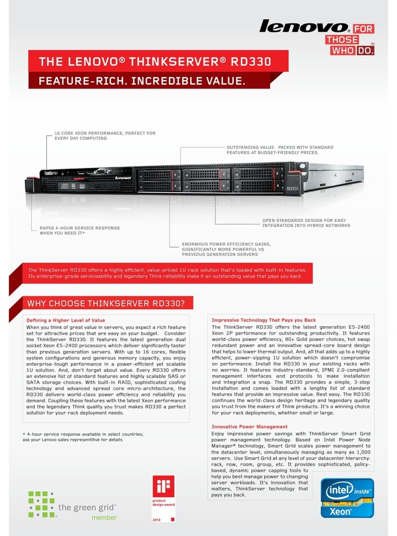 Lenovo ThinkServer RD330 Installation guide