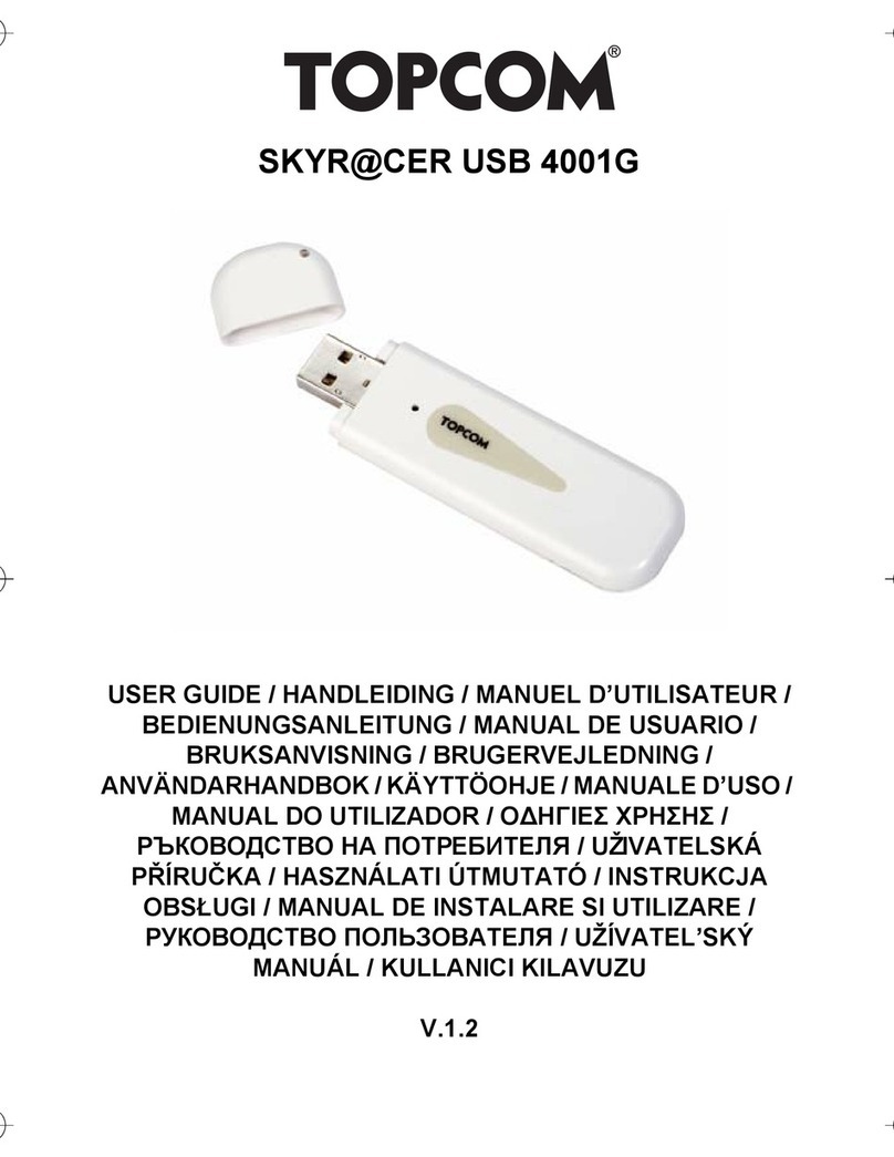 Topcom SKYR@CER USB 4001G user guide