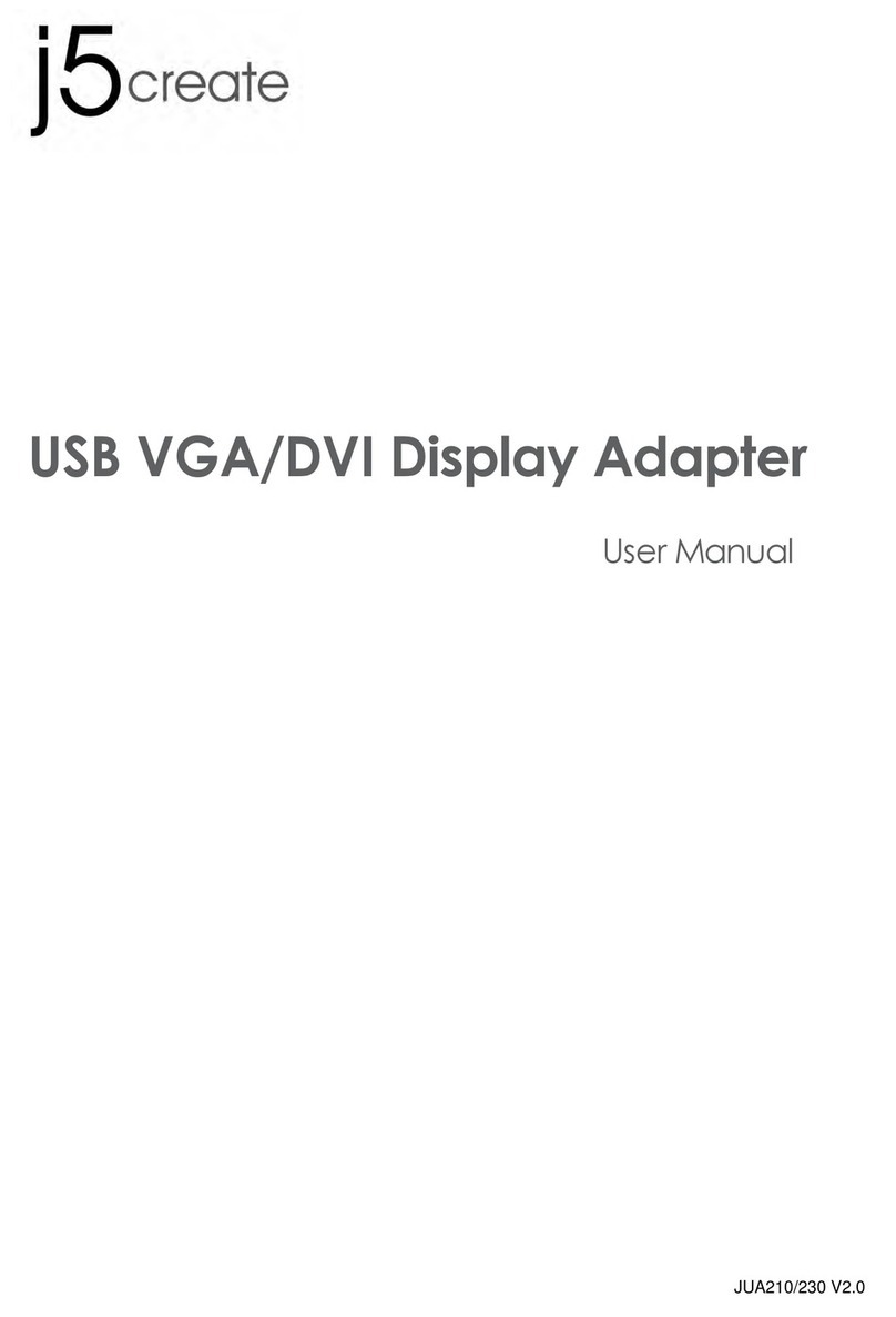 j5 create USB VGA/DVI Display Adapter user manual