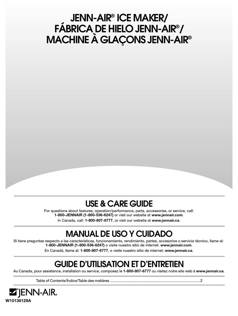 Jenn-Air JENN-AIR ICE MAKER Use & care guide Jenn-Air JENN-AIR ICE MAKER Use & care guide