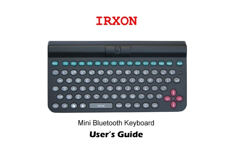 Irxon Mini Bluetooth Keyboard user guide