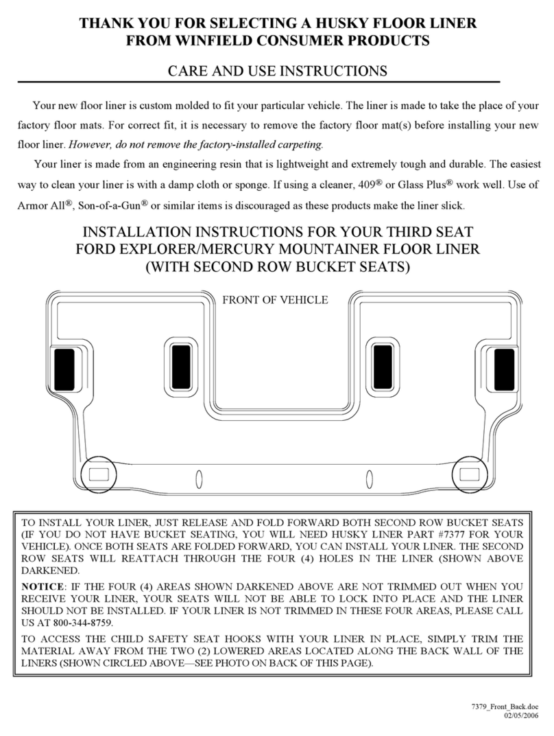 HUSKY LINERS 7379 Manual HUSKY LINERS 7379 Manual