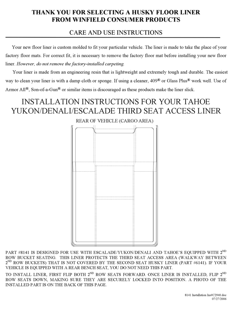 HUSKY LINERS 8141 Manual HUSKY LINERS 8141 Manual