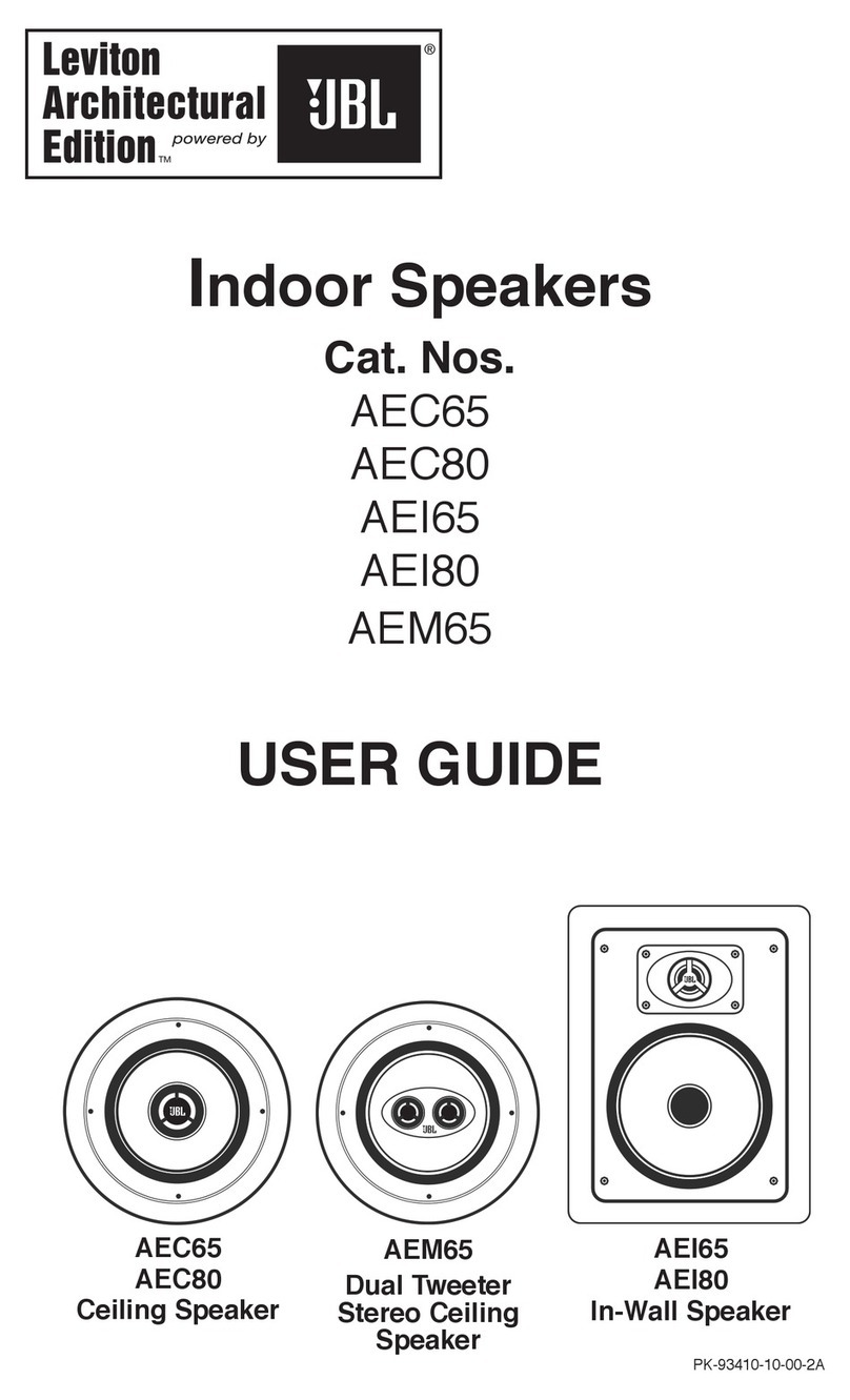 JBL AEC65 User manual