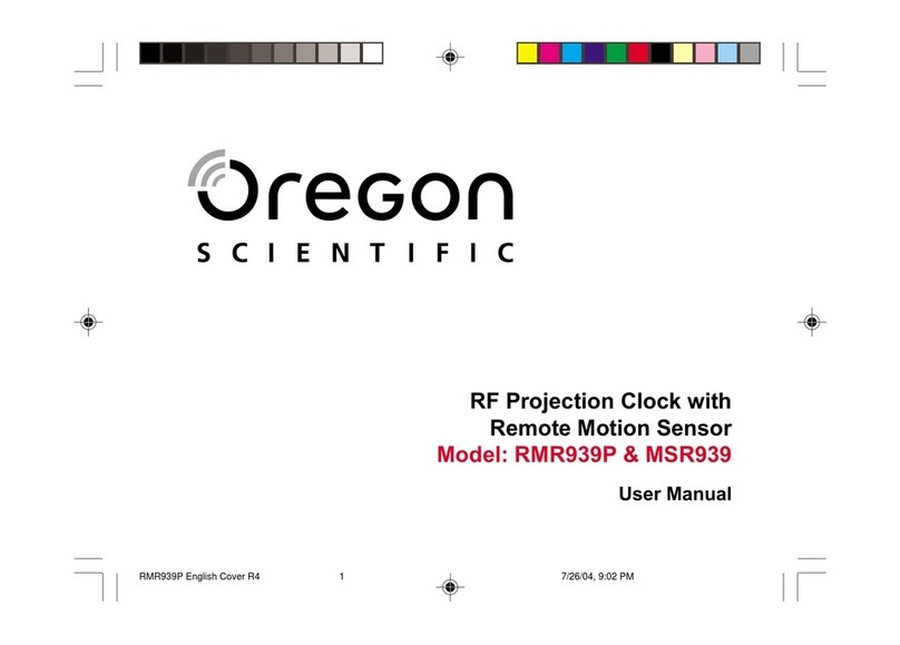 Oregon Scientific RMR939P user manual