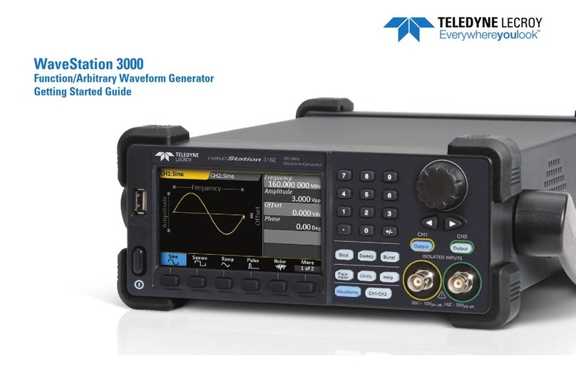 Teledyne WaveStation 3000 Getting started guide