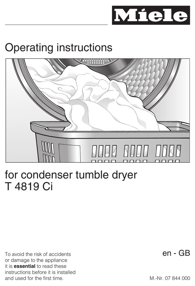 Miele T 4819 Ci operating instructions