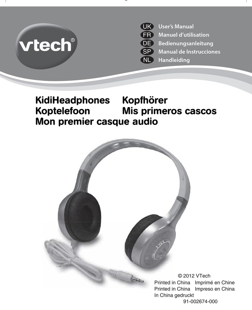 V-tech KidiHeadphones User manual