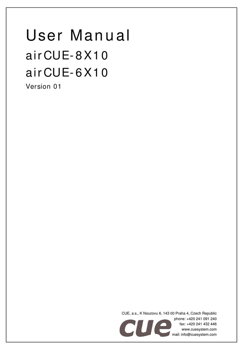 CUE AIRCUE-6X10 user manual