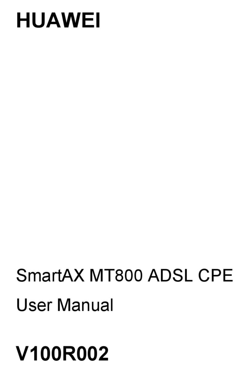 Huawei SmartAX MT800 User manual