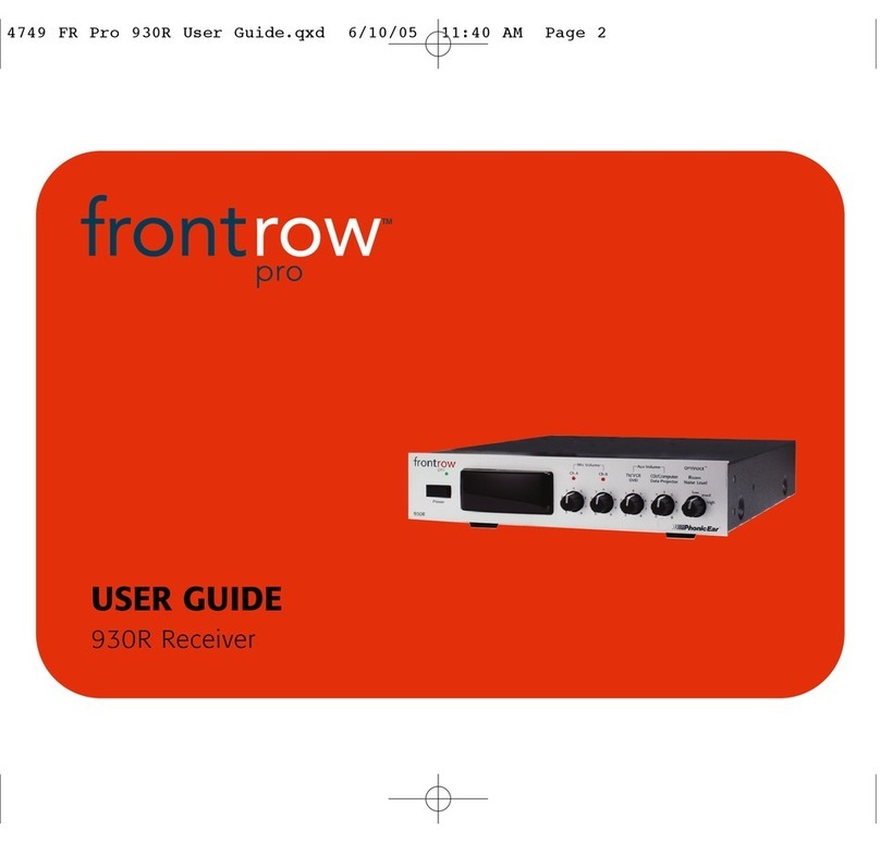 FrontRow 930R User manual