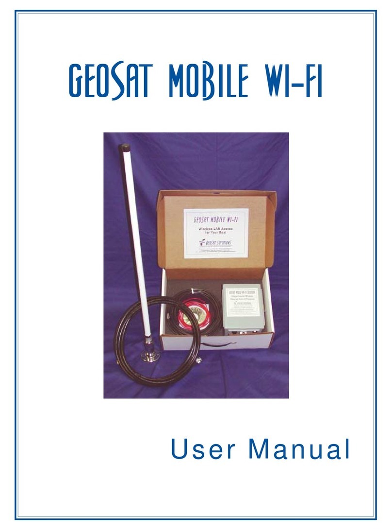 GEOSAT mobile wi-fi solution user manual GEOSAT mobile wi-fi solution user manual