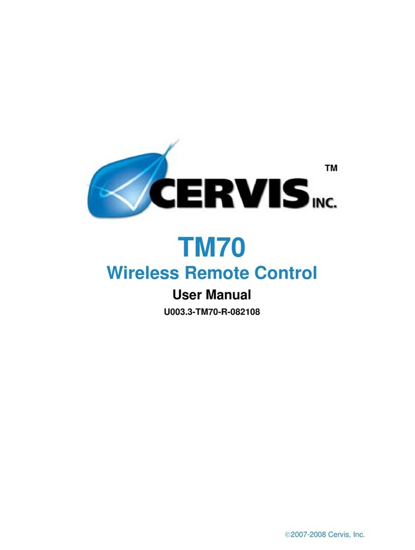 Cervis TM70 User manual