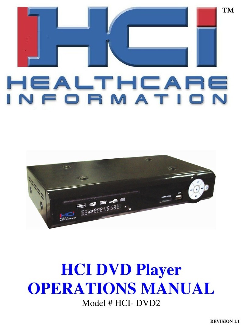 HCI HCI-DVD2 Operation manual