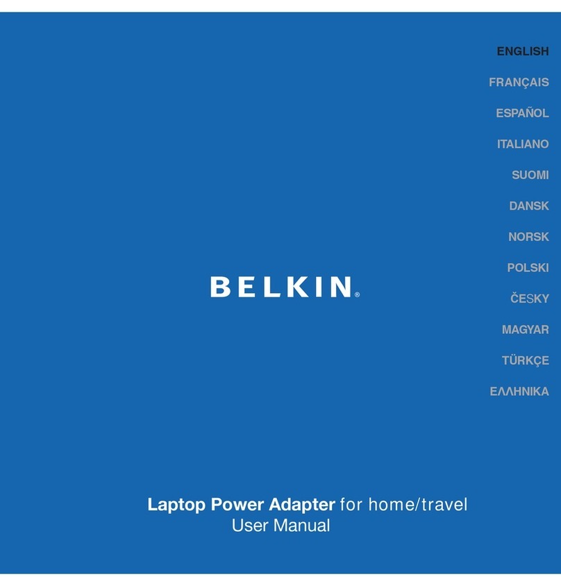 Belkin Laptop Power Adapter User manual