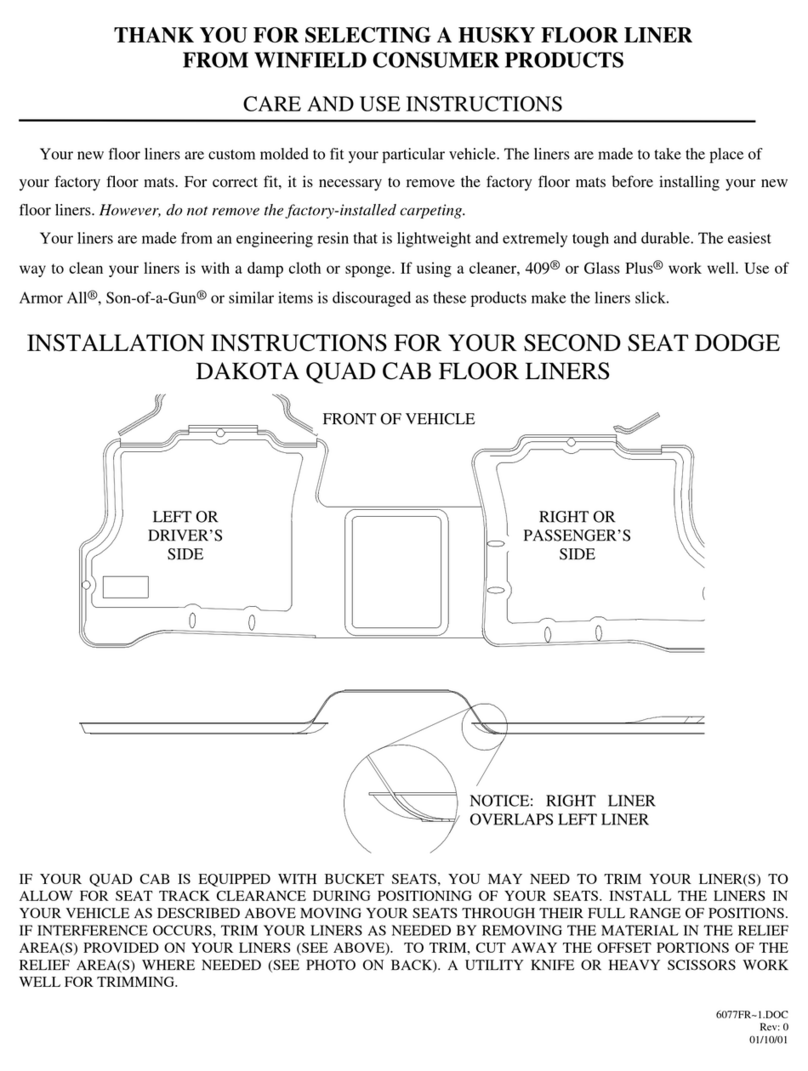 HUSKY LINERS 6077FR Manual
