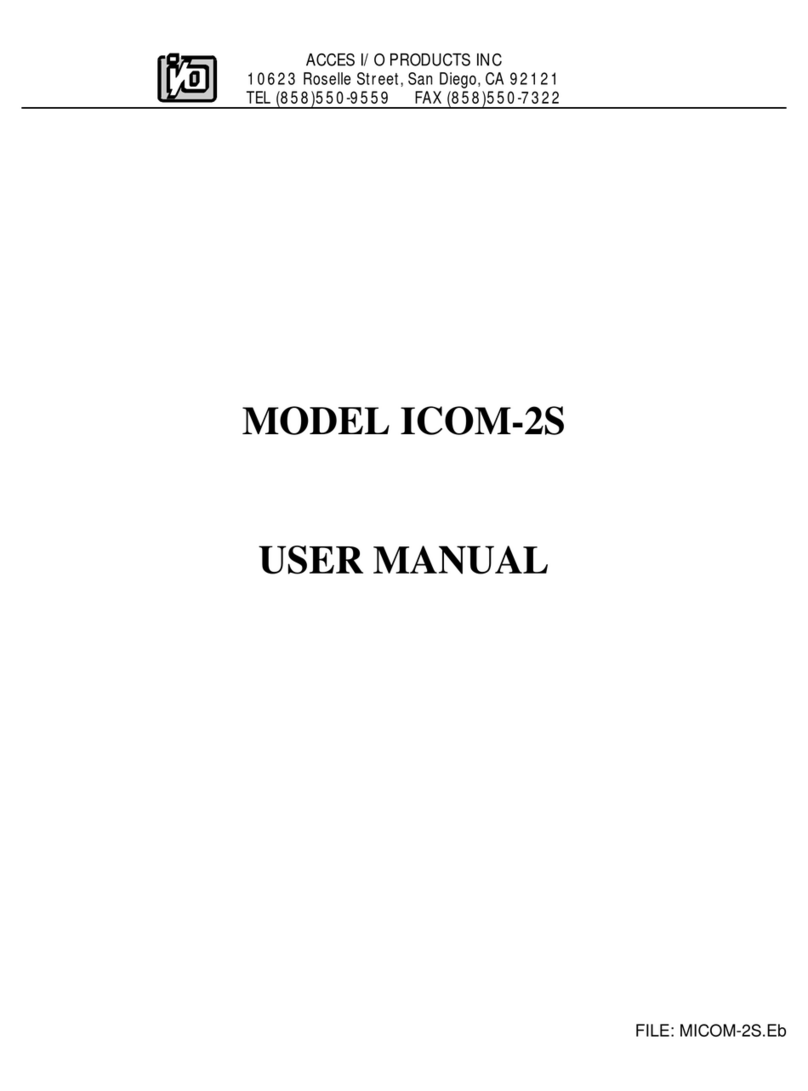Acces ICOM-2S User manual