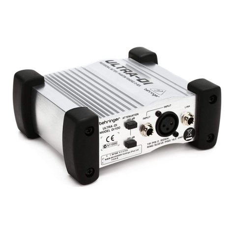 Behringer ULTRA-DI DI100 User manual