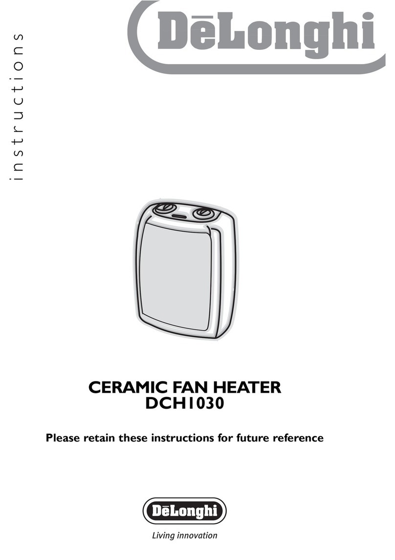 DeLonghi DCH1030 User manual DeLonghi DCH1030 User manual
