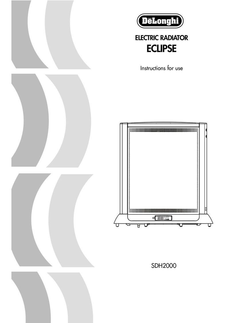 DeLonghi ECLIPSE SDH2000 Instructions for use