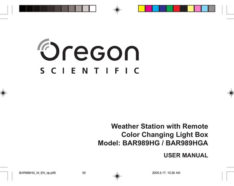Oregon Scientific BAR989HG user manual