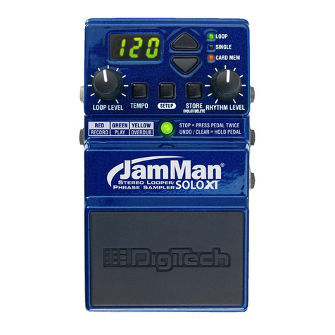 digi-tech JamMan SOLO XT User manual