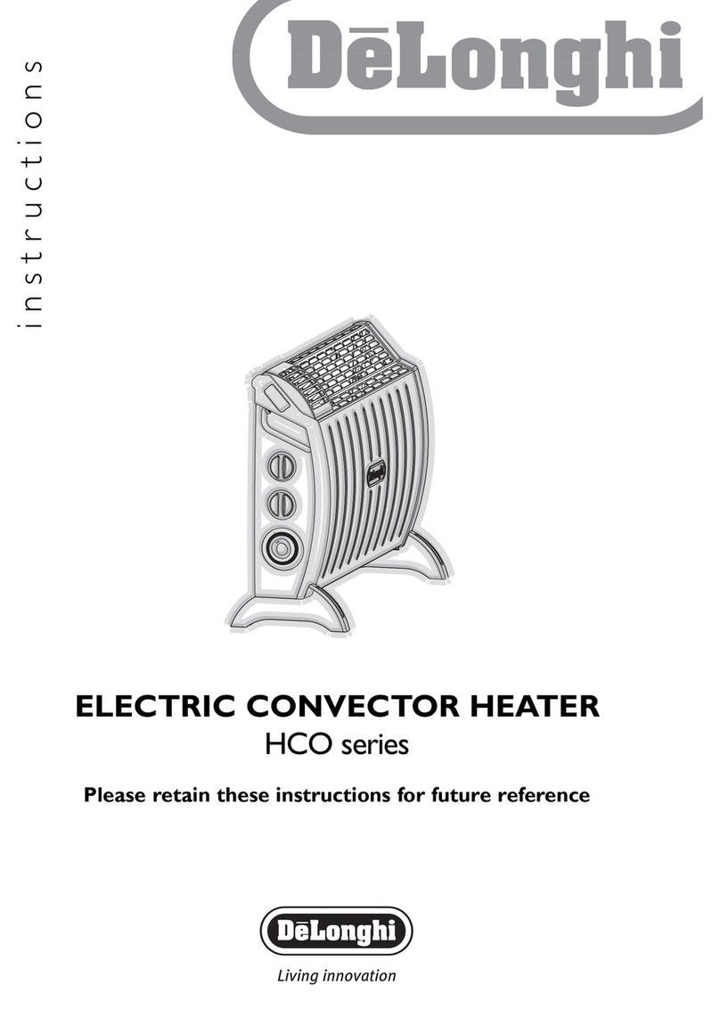 DeLonghi HCO series instructions