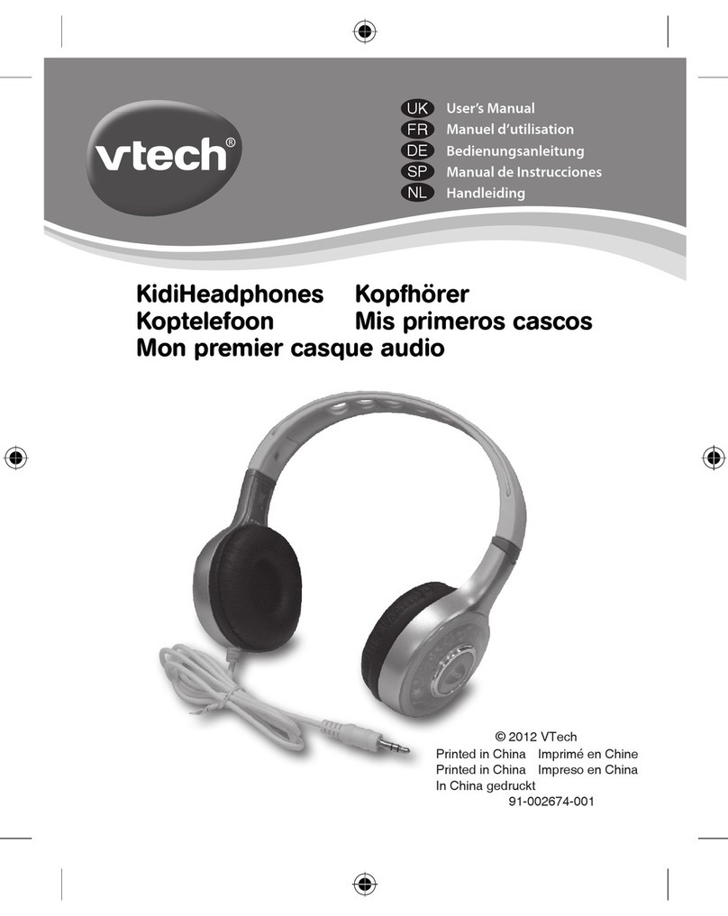V-tech KidiHeadphones User manual