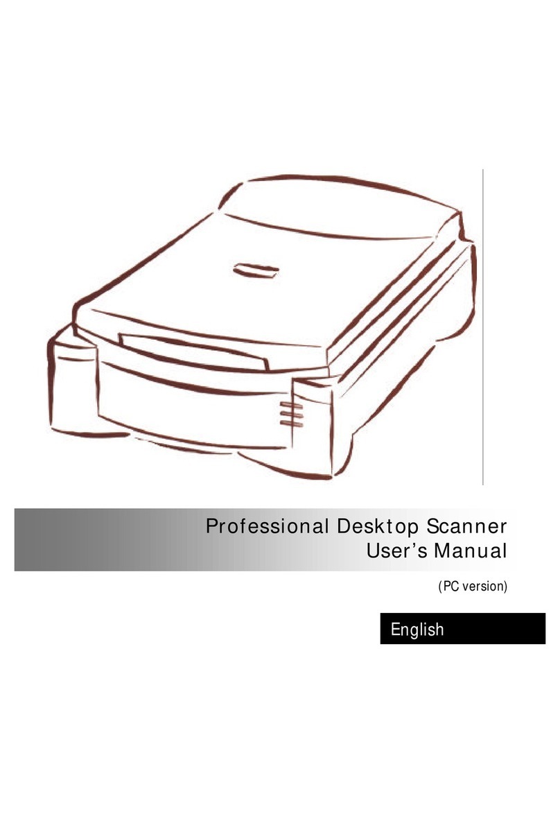 FAE Professional Desktop Scanner User manual