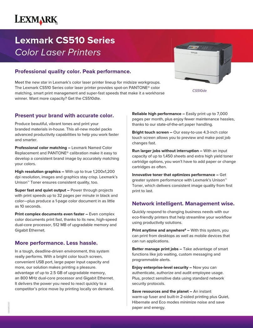 Lexmark CS510 Series User manual